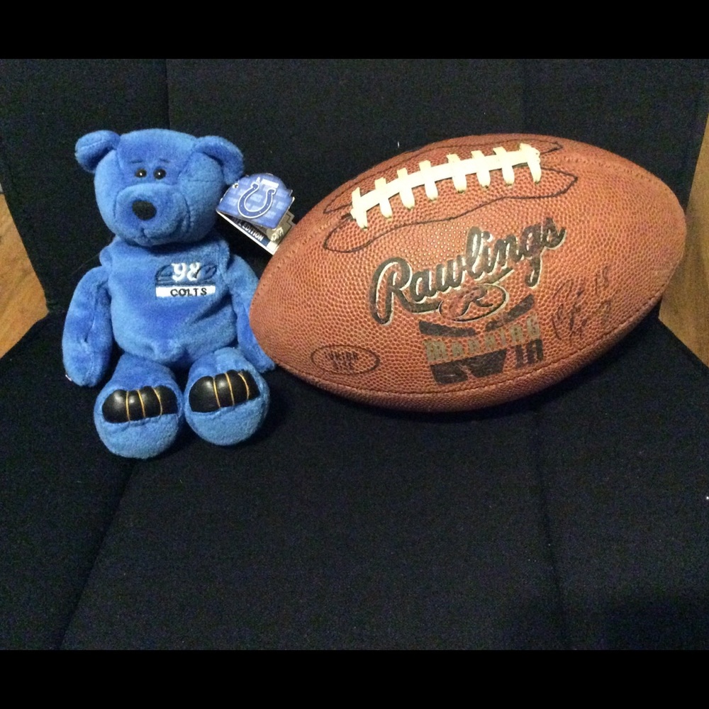 Collectible Peyton Manning #18 Rawlings Football
